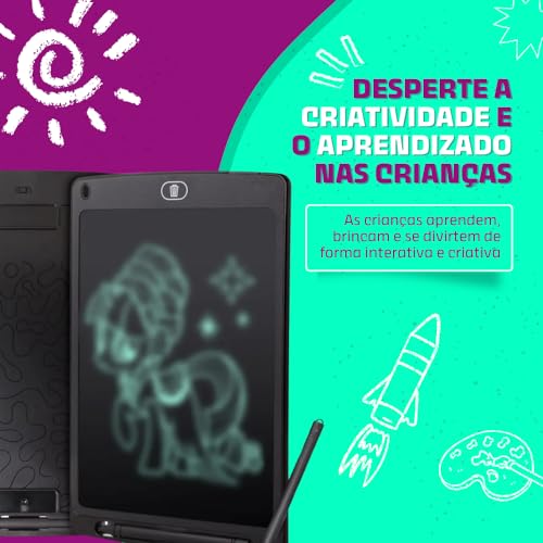 Lousa Tablet Mágico Infantil - Estimule a Criatividade com Escrita Colorida e Diversão Interativa!