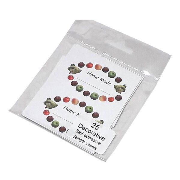 NJ Products Oval Labels Chutney Design 'Homemade'