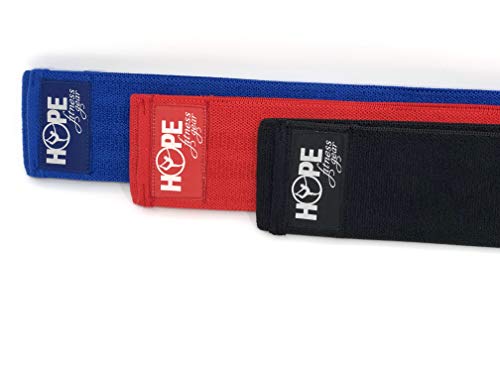 Hope Fitness Gear Booty Band - Thick Fabric Resistance Band (Medium, Red) #TOP3