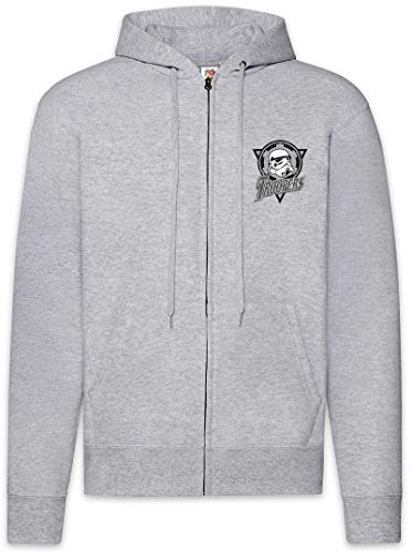 Sweat à capuche pour homme avec fermeture éclair Troopers Logo Urban Backwoods en coton
