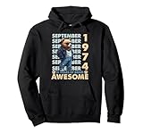 51st birthday bear legends september 1974 51 years old mens felpa con cappuccio