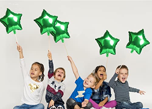 Image of 10PCS 18 inch Star Balloons Foil Balloons Foil Membrane Balloons Party & Wedding Decoration, Green