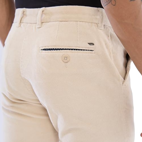 Image of Spykar Men's Mid Rise Regular Fit Cotton Trousers