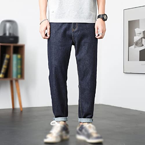 Pockets Designer Jeans surdimensionnés imprimés style harem ample dark - 2