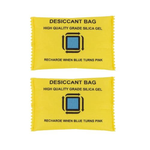 2 Pack Rechargeable Silica Gel Desiccant Packs,100g Each Moisture Absorbers