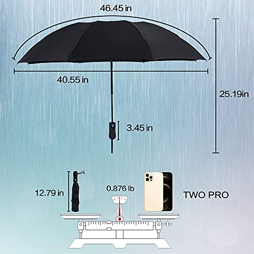 Nooformer Travel Inverted Automatic Umbrella – Reverse Windproof Golf Compact Lightweight Car Umbrellas For Men & Women #TOP5