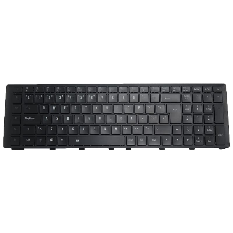 RTDPART Laptop Keyboard For Gigabyte SKB1605-SP 2Z703-SPX53-G33S Spanish SP with Black Frame Four Screw Columns