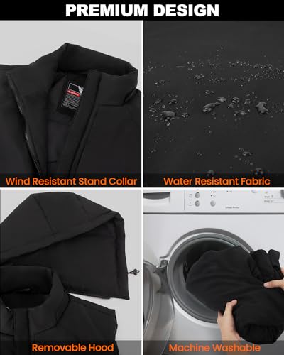 Azamine Heated Vest For Men With 10000Mah Battery Pack thumb #3