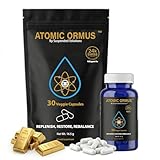 Suspended Solutions Atomic Ormus Capsules Monoatomic 24k Gold Inside – 30 caps, 24k Gold Platinum Iridium ORMUS, Energetically Enhanced, Memory, Energy, Stamina & Vitality, Vegan Supplement