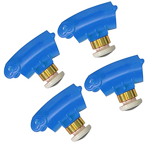 KUWAN Lot de 4 nœuds de rechange pour cerceau de fitness intelligent, cerceau de fitness pour un tour de taille de plus de 132 cm (bleu)