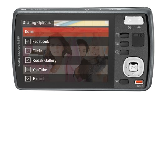 Image of Kodak Easyshare M580 14 MP Digital Camera with 8x Wide Angle Optical Zoom and 3.0-Inch LCD (Blue)