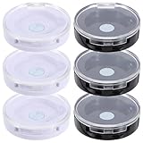 Lurrose Empty Magnetic Makeup Palette, Professional Single Color Case Container for Eyeshadow, Lipstick Cosmetics - 6 Pack