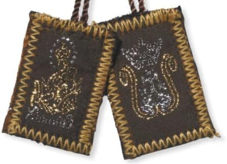 Westmon Works The Brown Scapular Prayer Set Traditional Wool Catholic Prayer Necklace with Made in the USA Prayer Folder Booklet - Image 4