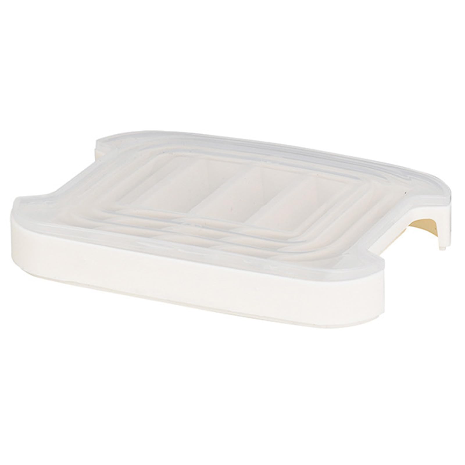 ZEPFJHE Flexible Silicone Ice Cubes Tray with Easy Release Design and Leak Proof Lid Clear Ice Maker for Cocktails and Beverages PP Silicone Tray