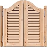 Unlackierte Retro-Schaukeltüren für Westernbar oder Kneipe, 134,6 x 89,9 cm, Holzeingang mit Scharnier-Hardware, ideal für Küche und Badezimmer
