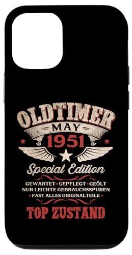 75�΂̒a���� �j�� �I�[���h�^�C�}�[ 5�� ���B���e�[�W 1951 �ʔ��� �X�}�z�P�[�X iPhone 12/12 Pro �p