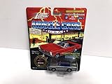 1965 Pontiac GTO (silver paint) Johnny Lightning MUSCLE CARS USA diecast 1/64 scale with collector coin