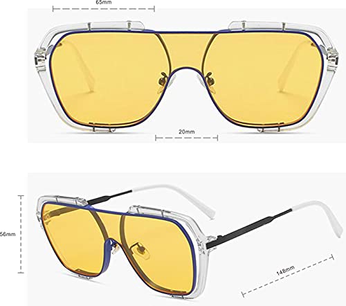 Retro Aviator Square Sunglasses for Men Women Goggle Classic Alloy Frame3