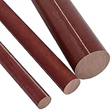 1Pcs 8mm 10 12 15 20 25mm Bakelite Bars, 1000mm Phenolic Laminate Rods, High Temperature Resistant Electric Wood Insulation Stick(8mm)