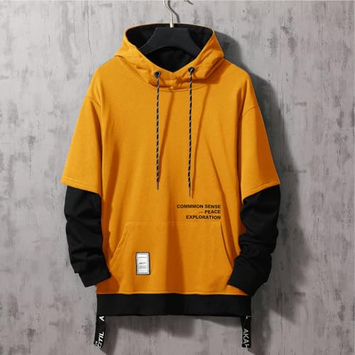 Image of Men's Hoodies Pullover Hooded Sweatshirt Top Blouse Casual Hoody with Pocket