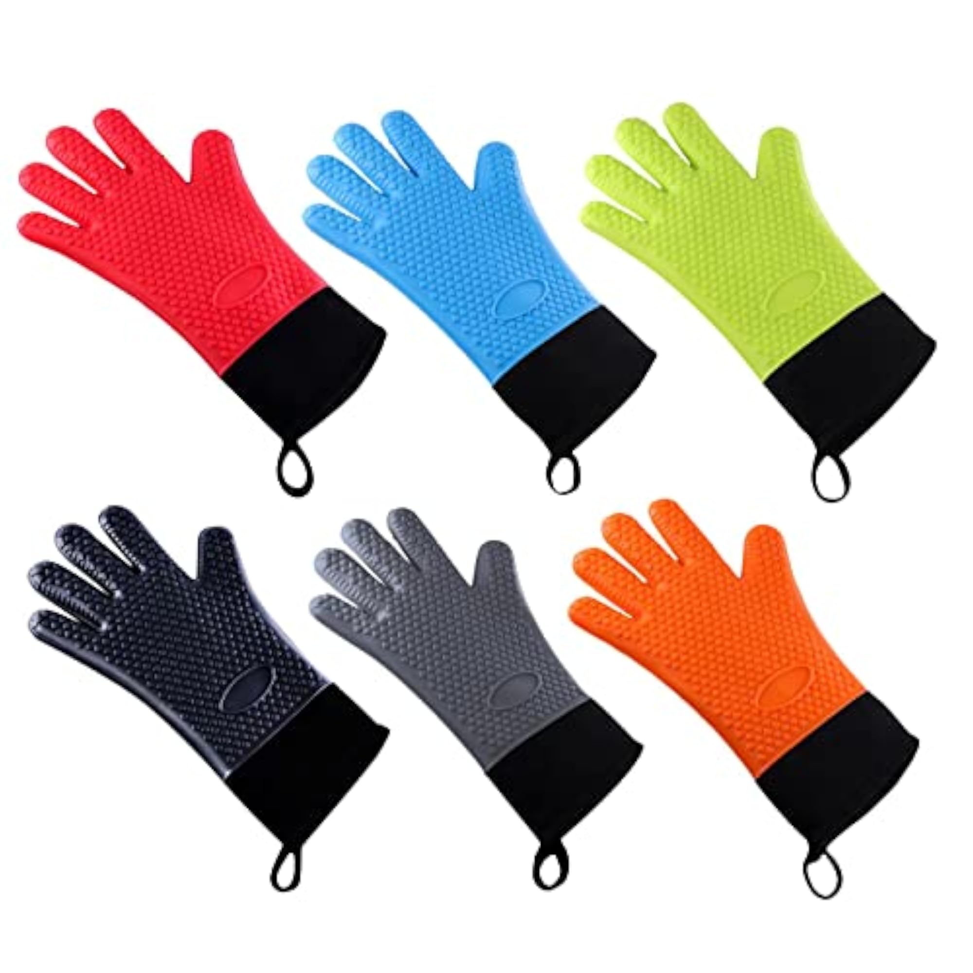 Premium Insulated Oven Gloves for Cooking, Black