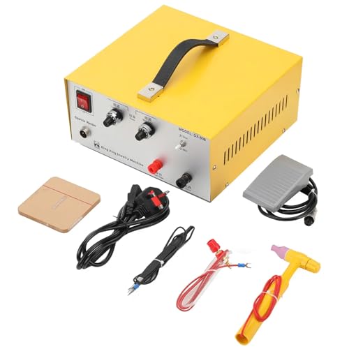 NICCOO Jewelry Spot Welding Machine Pulse Spot Welder 80A with Foot Pedal for Gold Silver Platinum Household DIY