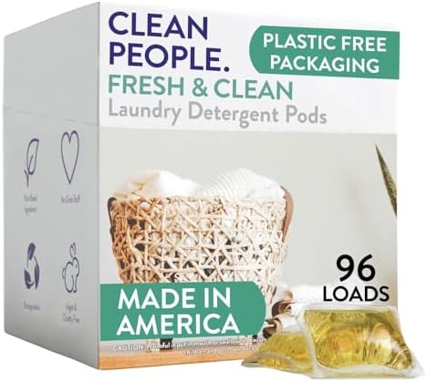 Amazon.com: The Clean People Laundry Detergent Sheets - Laundry Soap ...