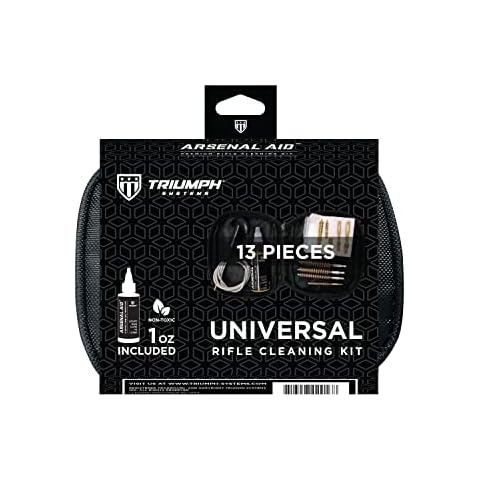 Triumph Systems Arsenal Aid Rifle Cleaning Field Kit, 13 Pieces Including CLP Cover