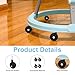 4pcs Baby Walker Replacement Wheels, Black Universal Casters Parts for Strollers & Learning Walkers Easy Install Learning Walker Accessories