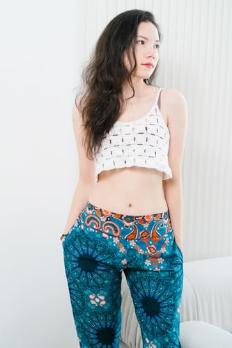 Your Cozy Elastic Waist Slim Fit Loose Casual Long Pants Full Length Straight Leg Pant4