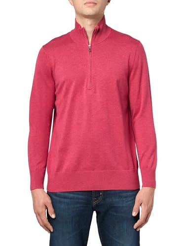 Brooks Brothers Men's Supima Cotton Half-Zip Long Sleeve Sweater