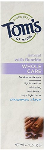 Tom's Of Maine Natural Whole Care Toothpaste With Fluoride, Cinnamon Clove, 3 Count #TOP6