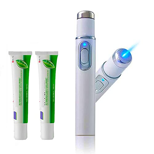 ZEVEN Venous Disorder Home Treatment Set Blue Light Therapy varicose Veins Pen + varicose Veins Gel for Spider Veins and Scar Removal, Cream