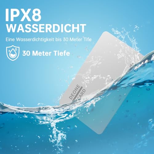 Image of Wallet Tracker Card, Wallet Tracker Compatible with Apple Find My (iOS Only), Ultra Thin GPS Item Finder, Tracking for Luggage Tag, Lost Item Alert Feature, 90-100db Loud Sound, Waterproof, White