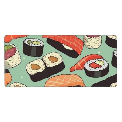 Tapis de souris grand format sushis XXL 80x40 protège-bureau