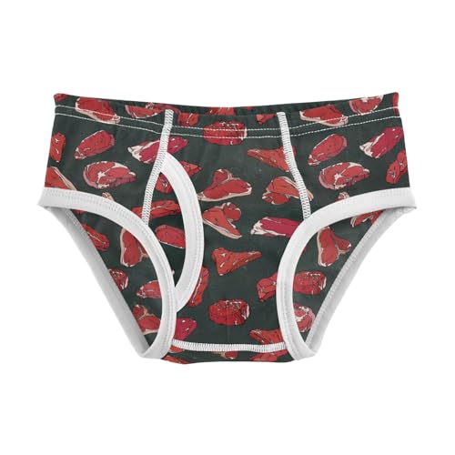 Boys' Exclusive Briefs Toddler Underwear 95% Combed Cotton Boxerbriefs 2T Red Lipstick Pattern 50