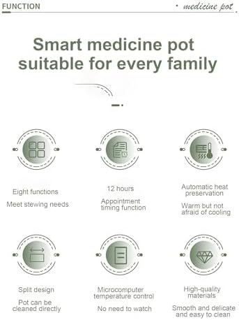 Olla Eléctrica Automática para Medicina China, 6L miniatura 3