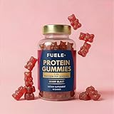 FUELE+ Protein Gummies – 12g High Protein Snack, Mixed Berry Flavor, No Added Sugar, Whey Protein Gummies, Supports Muscle Recovery, Post Workout Supplement