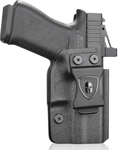 WARRIORLAND IWB Kydex Holster w/Optic Cut, Compatible with Glock 43X / 43X MOS / G43, Appendix Concealed Carry Holster, Adjustable Cant & Retention, Right Hand