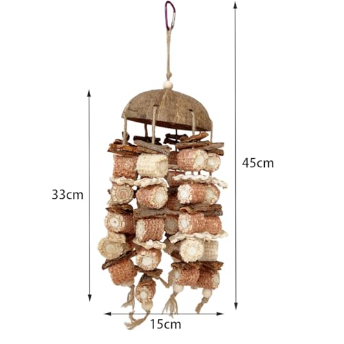 Jouet à mâcher pour perroquet solution anti-stress pour Aras et Cacatoès - 3