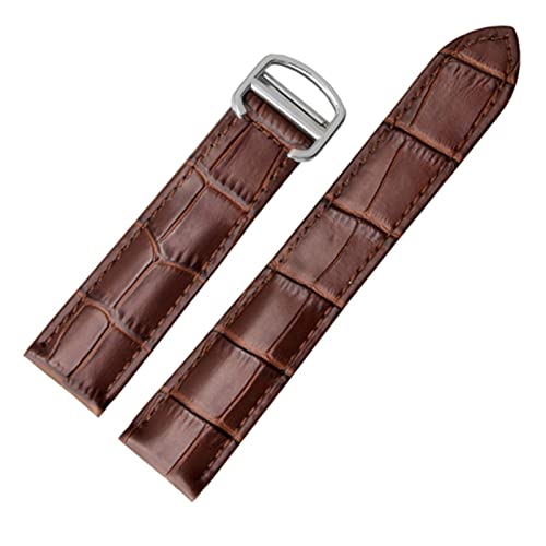 Bracelet de montre en cuir véritable de bureau aux soirées habillées