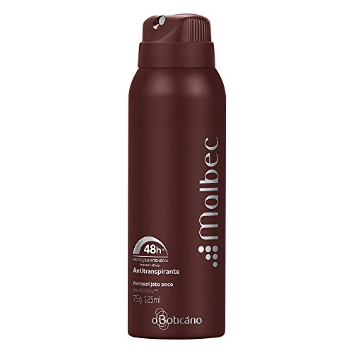 Linha Malbec Boticario - Desodorante Antitranspirante Aerosol Masculino 75 Gr - (Boticario Malbec Collection - Antiperspirant Deodorant Spray for Men 4.22 Fl Oz)