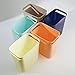 mDesign Plastic Small Trash Can, 1.5 Gallon/5.7-Liter Wastebasket, Narrow Garbage Bin with Handles for Bathroom, Laundry, Home Office - Holds Waste, Recycling, 10