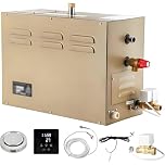 COAKUE 3KW Steam Shower Generator Kit for 2m³ Room 35-55℃,30 min to 12 Hours with Auto Drain Bath for Bath Sauna SPA and Home Bathroom 3kW