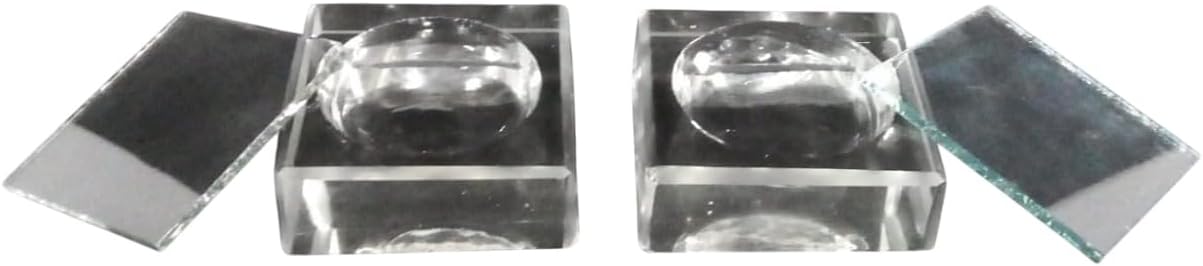 AI-Cavity Block with Cover Plate Soda Glass 40x40mm Pack of 2/Staining Blocks/Molded Glass/Chemistry Lab Equipment/Lab & Scientific Product