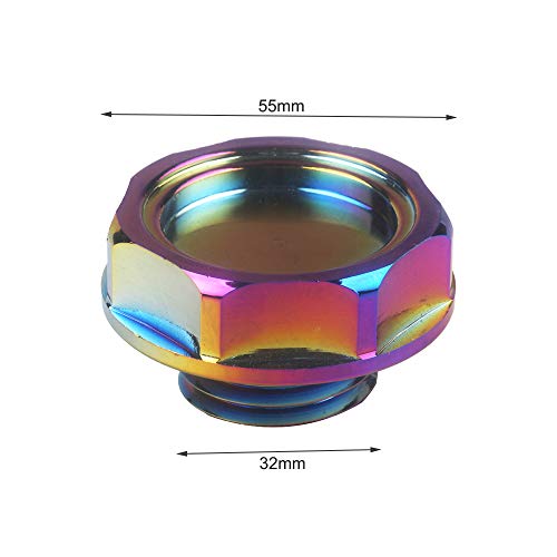 Tampa de enchimento de óleo de motor Entweg, tampa de óleo de alumínio para veículos automotivos tam