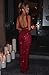 Hoepoly Wine Red Sparkly Sequin Prom Dresses Bodycon Party Club Gown Mermaid Formal Maxi Gowns Square Neck Going Out Cocktail Party Dress Medium