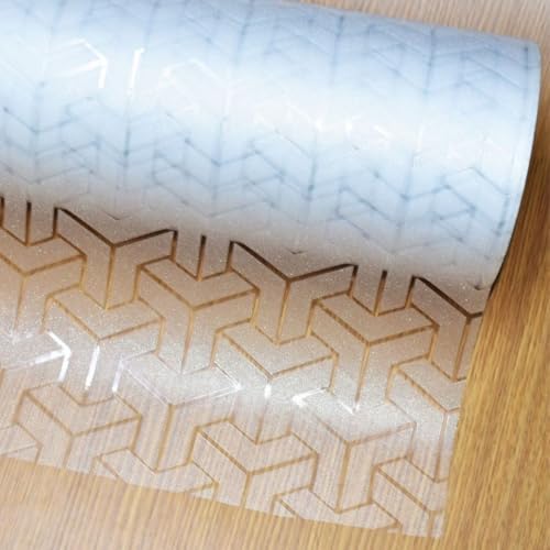 Image of CVANU Frosted Privacy Window Film Self Adhesive, Waterproof Vinyl Sticker for Glass Doors, Windows, Bathroom & Office (12 x 36 Inch)
