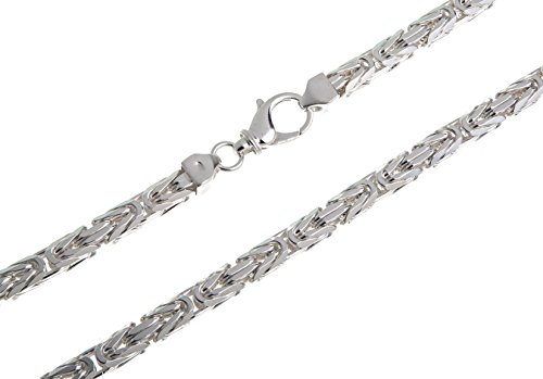 Silberketten-Store - Cadena de plata de ley 7mm - Longitud 50-90cm