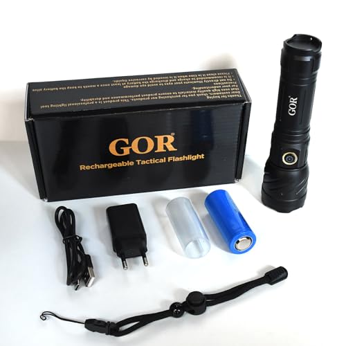 GOR-30W-Spot-LED-1500-Lumens-Flashlight-Torch-5-Modes-Rechargeable-C-Type-Charging-Battery-Indicator-FT21